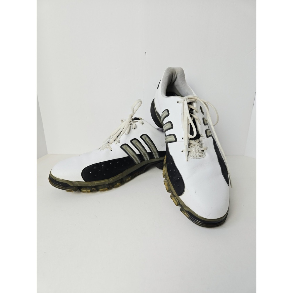 Adidas black white golf shoes size 11 Mens Adiprene